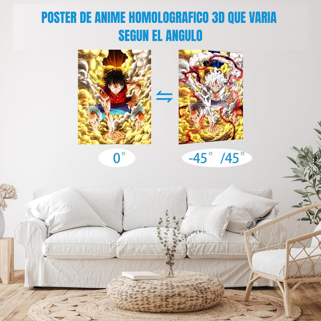 One Piece 3D poster lenticular